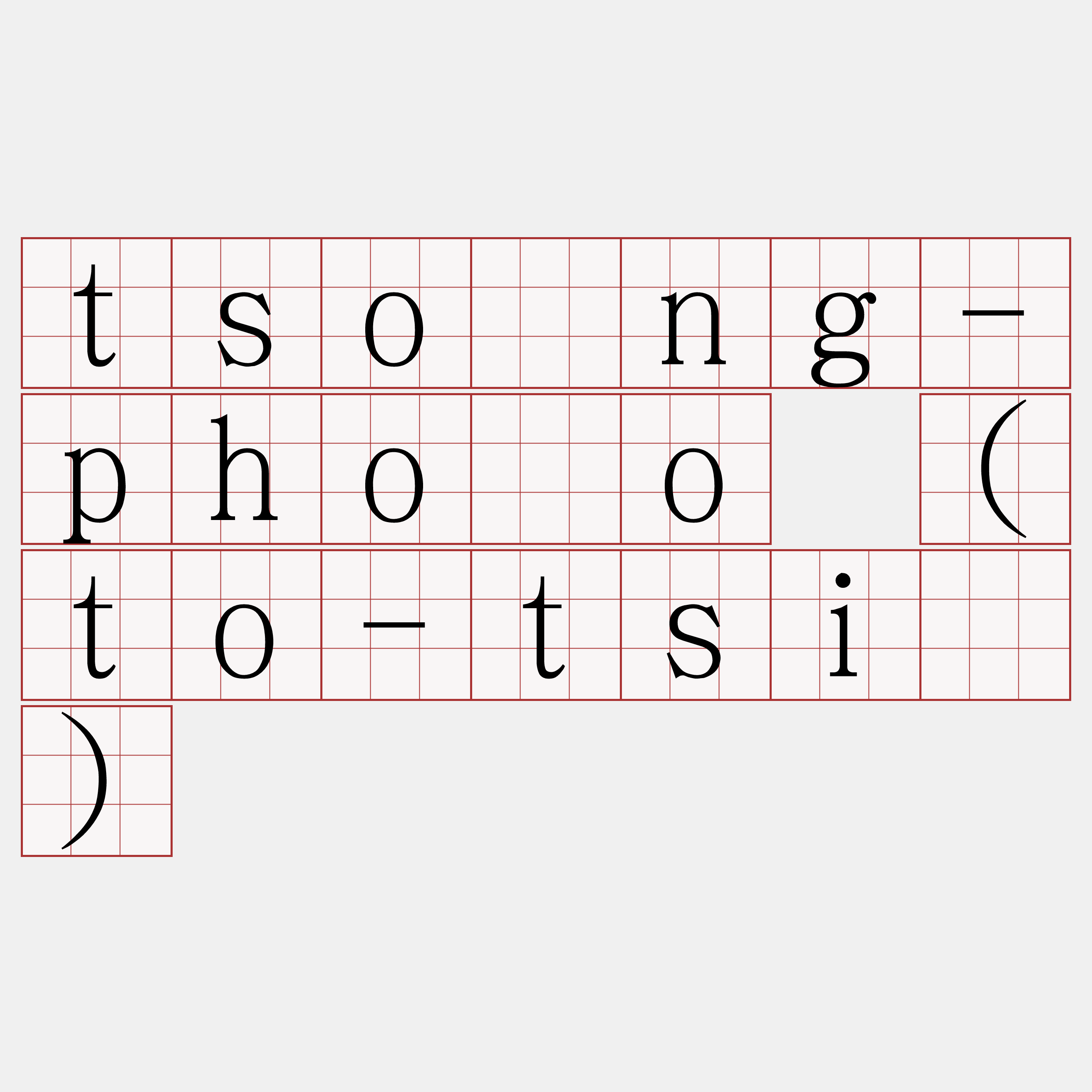 tsóng-phòo (to-tsí)